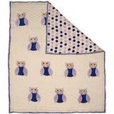 Organic Purple Owl Quilt - Naayabymoonlight