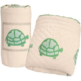 Organic Green Turtle Quilt - Naayabymoonlight