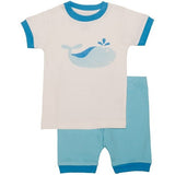 Blue Whale Organic Pajamas - SHORT - Naayabymoonlight