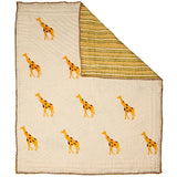 Organic Yellow Giraffe Quilt - Naayabymoonlight