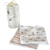 Gray Hippo Swaddle Set - Naayabymoonlight