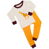 Yellow Giraffe Organic Pajamas - Long - Naayabymoonlight