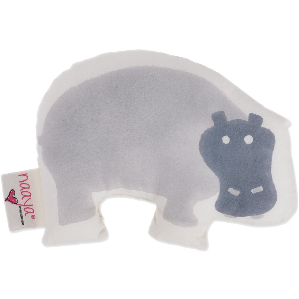 Gray Hippo Small Cushion - Naayabymoonlight